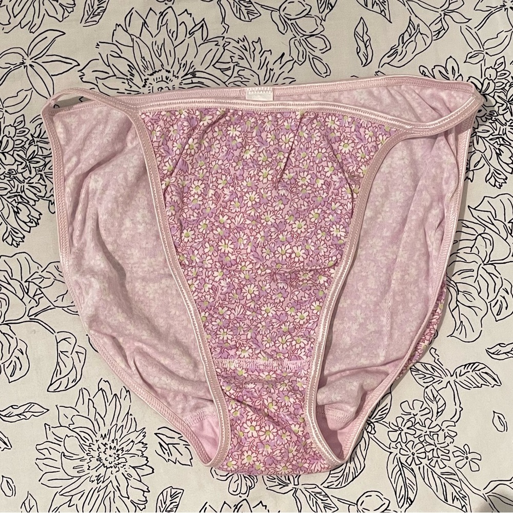 NWT Vintage GAP Pink Floral String Bikini Y2K Panty